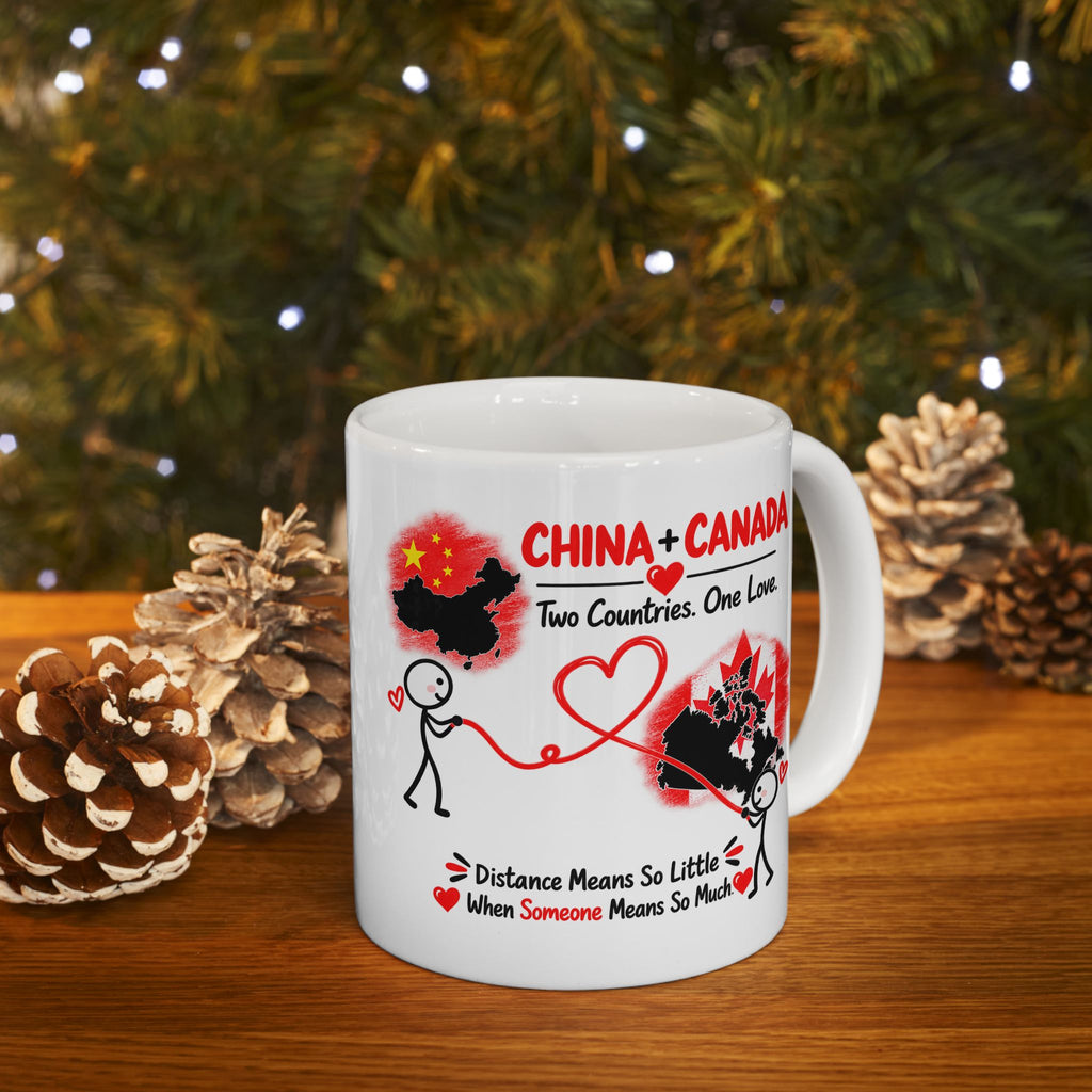 China & Canada Couple Mug