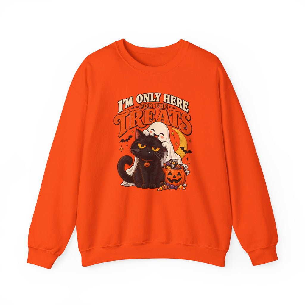 I’m Only Here for the Treats Black Cat Sweatshirt
