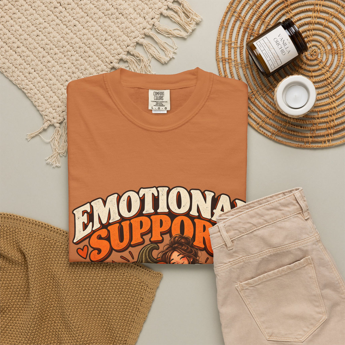 Emotional Support Pumpkin T-Shirt