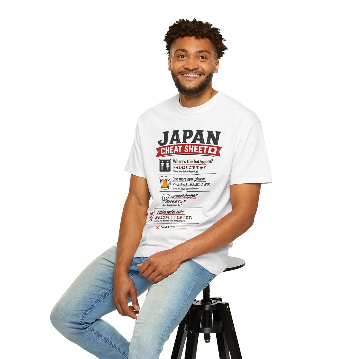 Funny Japan Cheat Sheet Travel T-Shirt