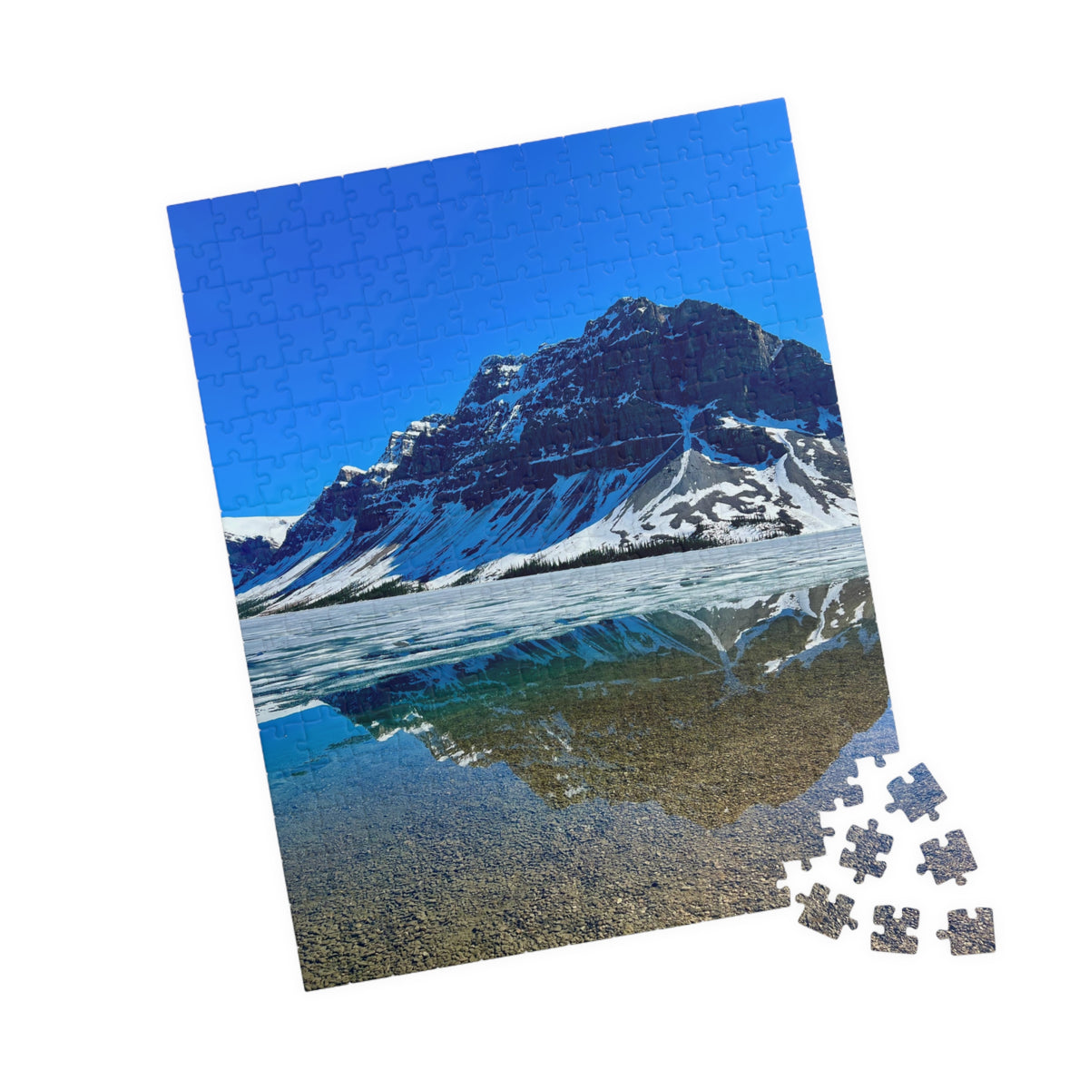 Bow Lake Reflection Jigsaw Puzzle