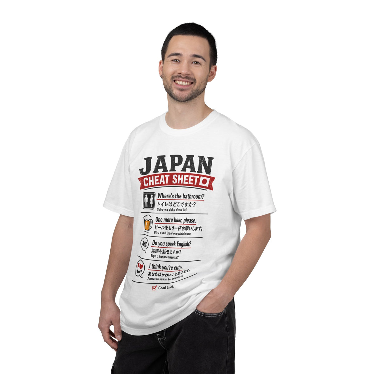Funny Japan Cheat Sheet Travel T-Shirt