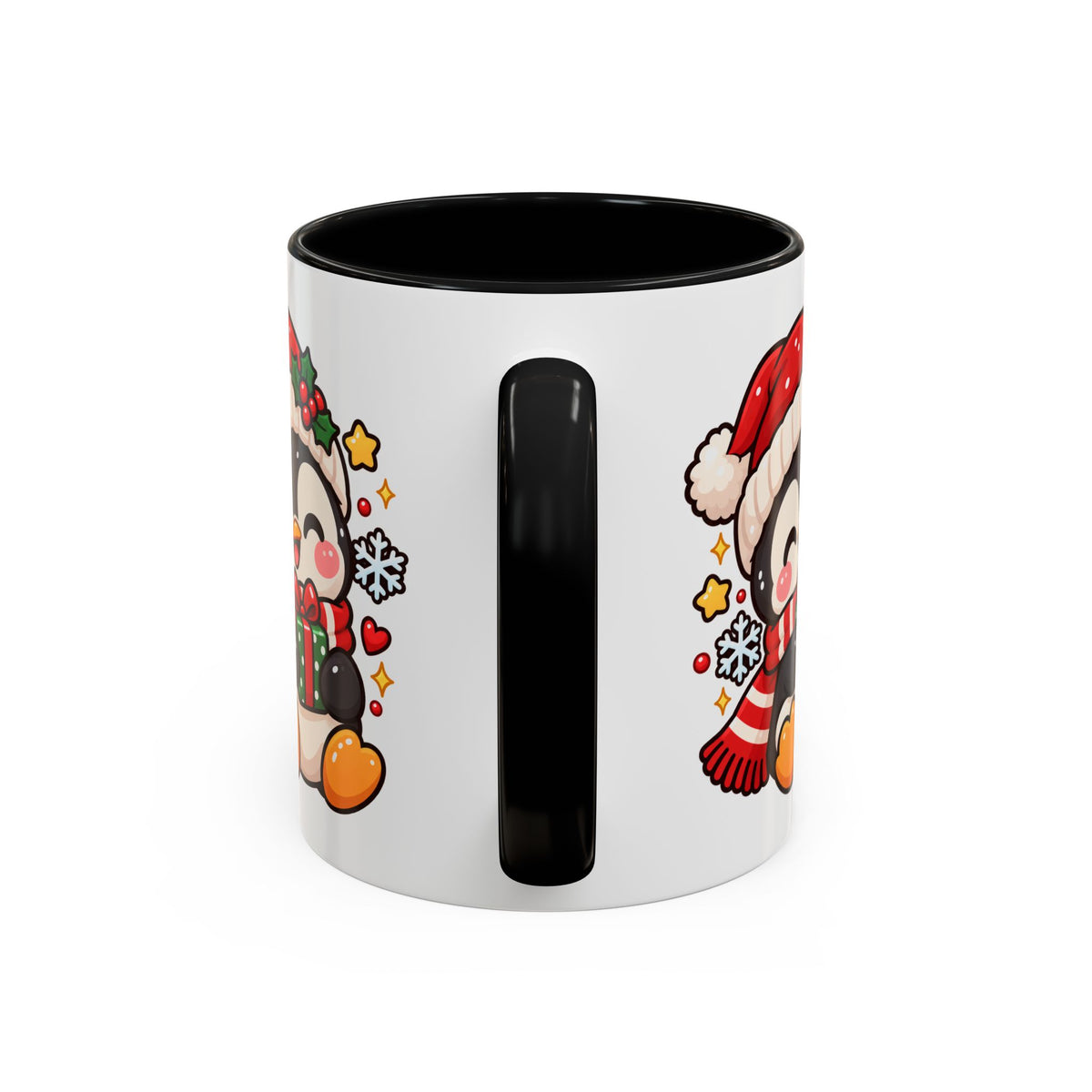 Cute Christmas Penguin Mug | Holiday Coffee Cup | 11 oz & 15 oz | Multiple Colours