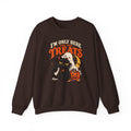I’m Only Here for the Treats Black Cat Sweatshirt