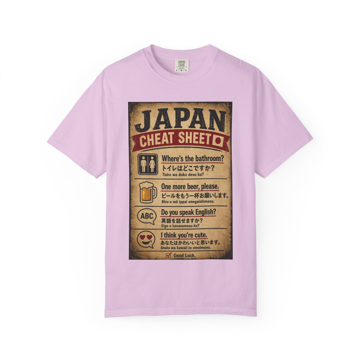 Vintage Japan Cheat Sheet T-Shirt