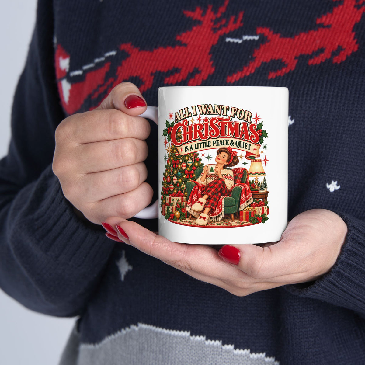 A Little Peace & Quiet Christmas Mug