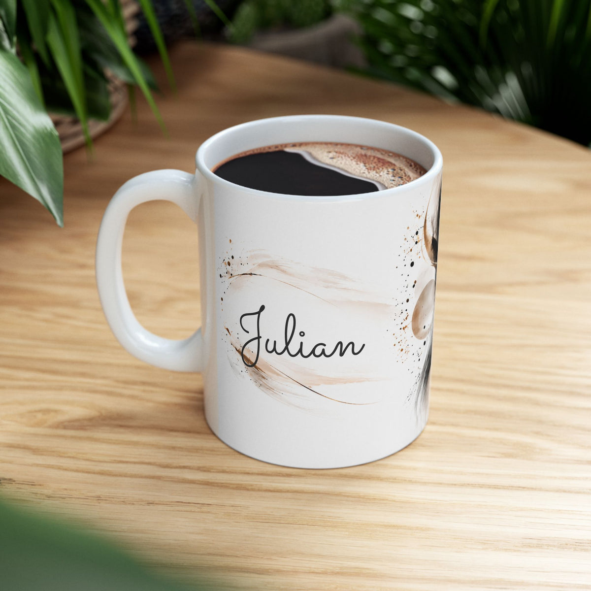Personalized Abstract Name Mug