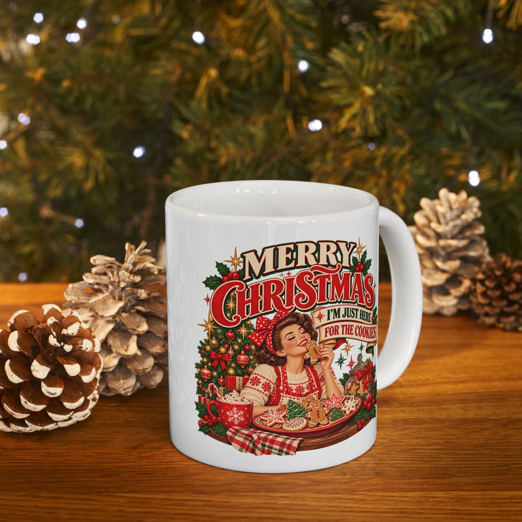 I’m Just Here for the Cookies Christmas Mug