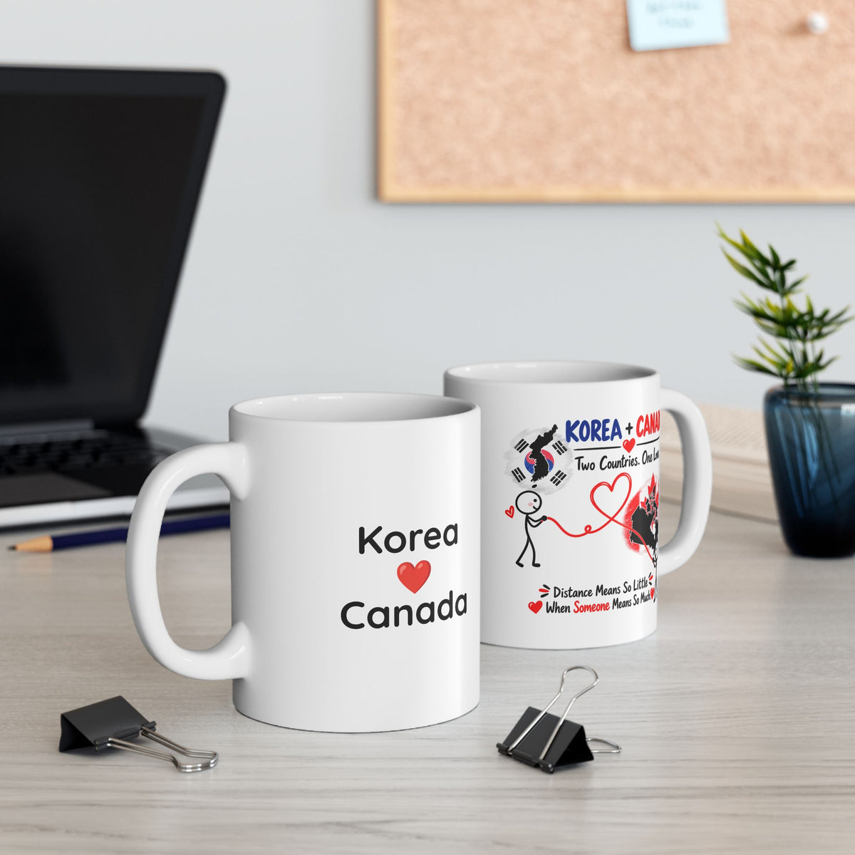 Korea & Canada Couple Mug