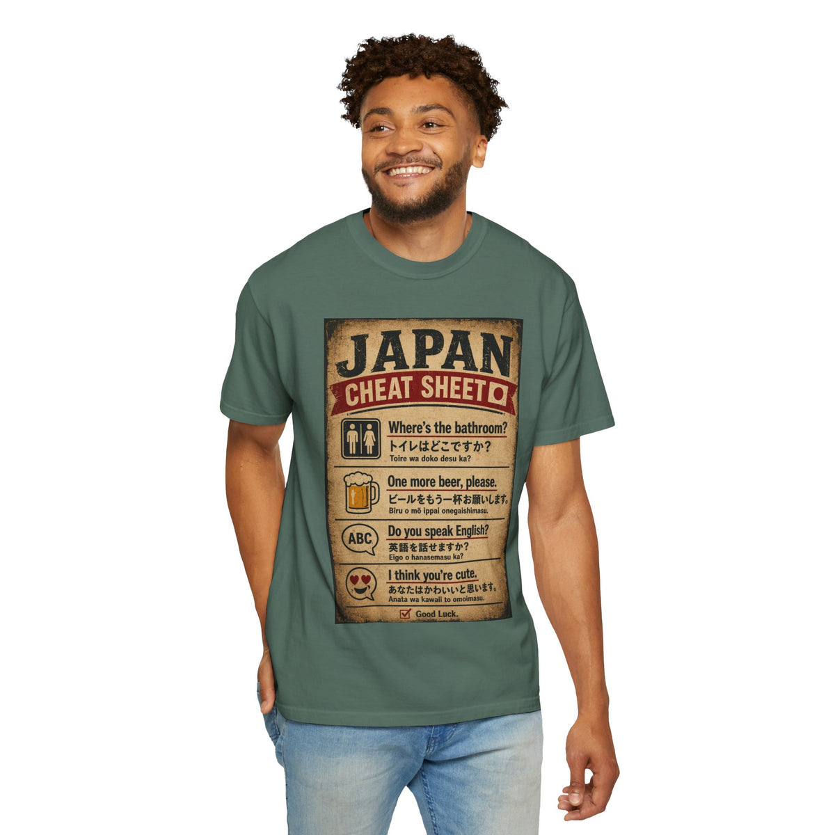 Vintage Japan Cheat Sheet T-Shirt