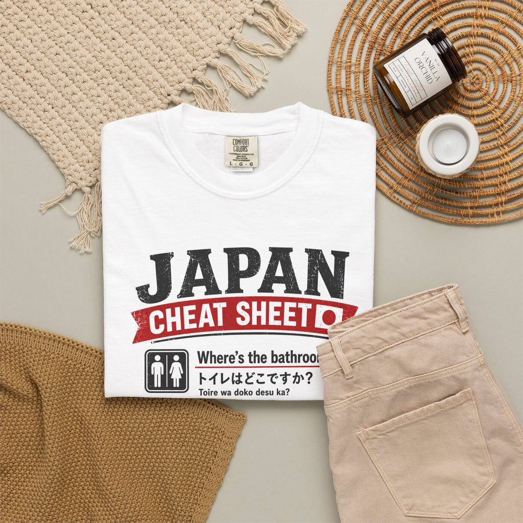 Funny Japan Cheat Sheet Travel T-Shirt
