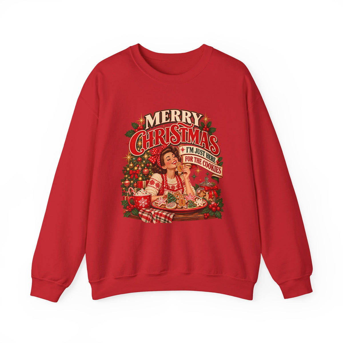 I’m Just Here for the Cookies Christmas Sweatshirt