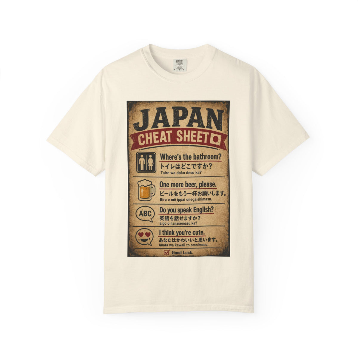 Vintage Japan Cheat Sheet T-Shirt