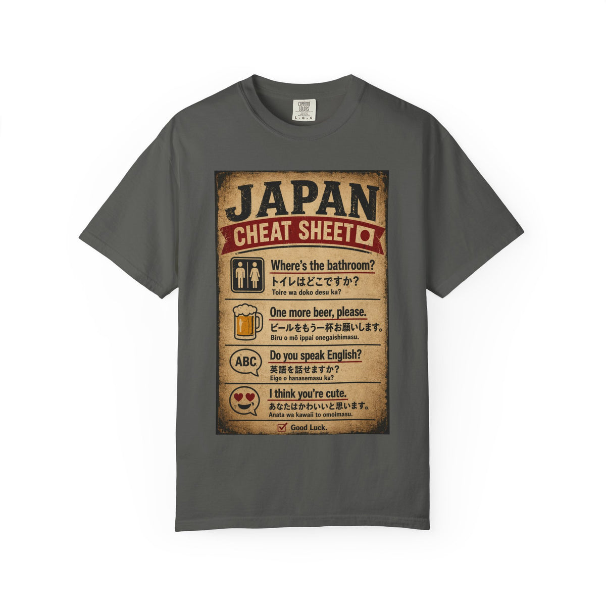 Vintage Japan Cheat Sheet T-Shirt