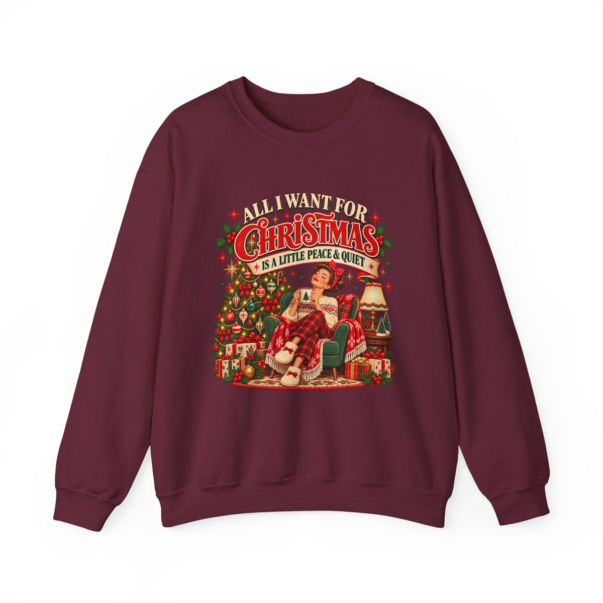 A Little Peace & Quiet Christmas Sweatshirt