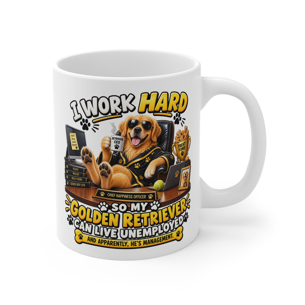 Funny Golden Retriever Mug — Dog Boss