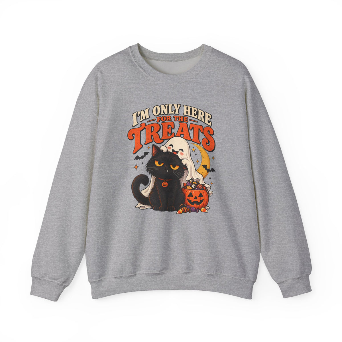I’m Only Here for the Treats Black Cat Sweatshirt