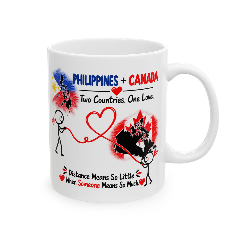 Philippines & Canada Couple Mug