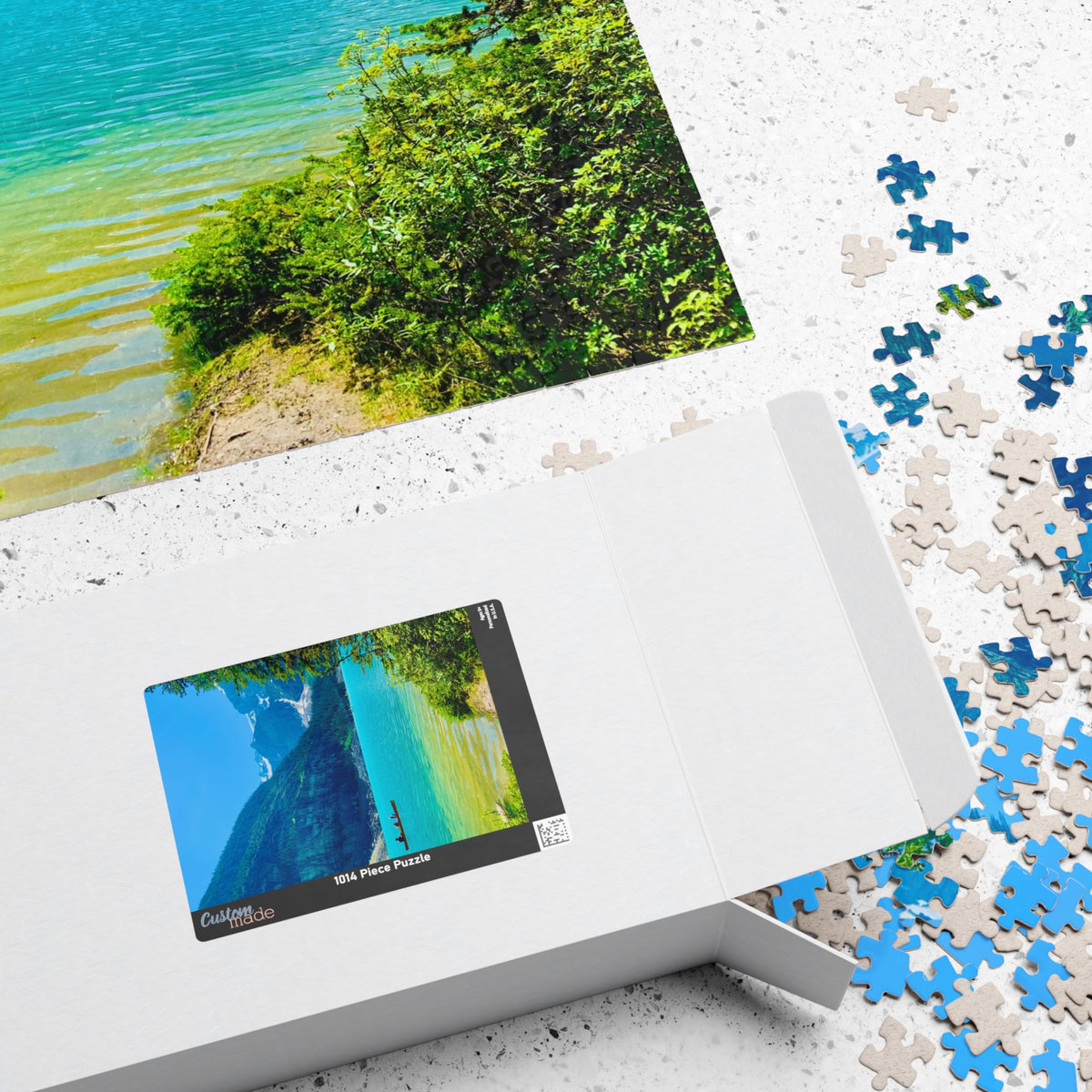 Moraine Lake Canoe Jigsaw Puzzle