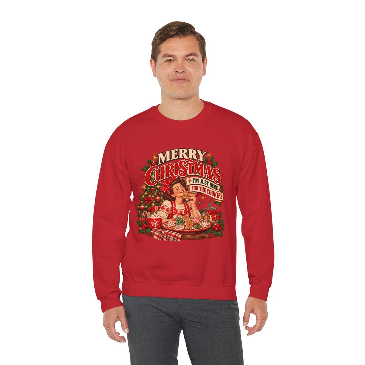 I’m Just Here for the Cookies Christmas Sweatshirt