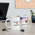 Thailand & Canada Couple Mug