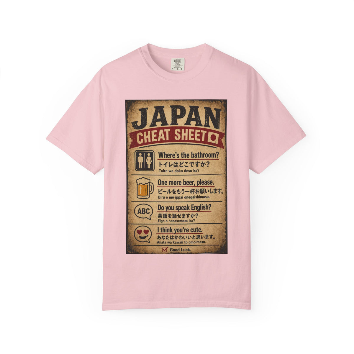 Vintage Japan Cheat Sheet T-Shirt