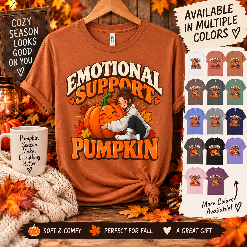 Emotional Support Pumpkin T-Shirt