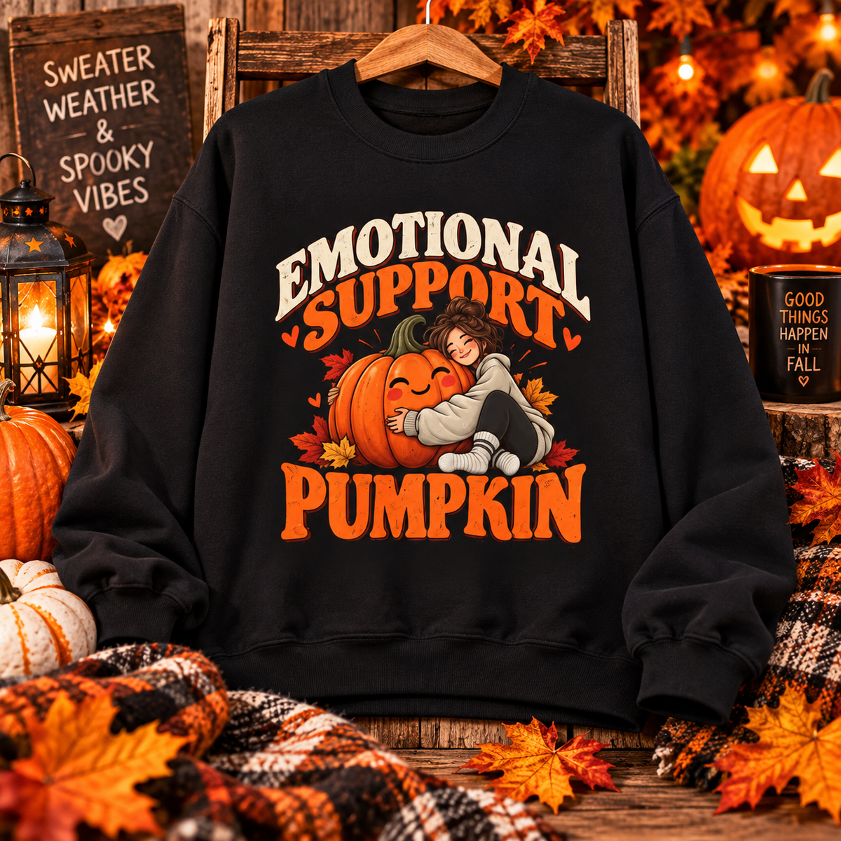 Emotional Support Pumpkin Sweatshirt
