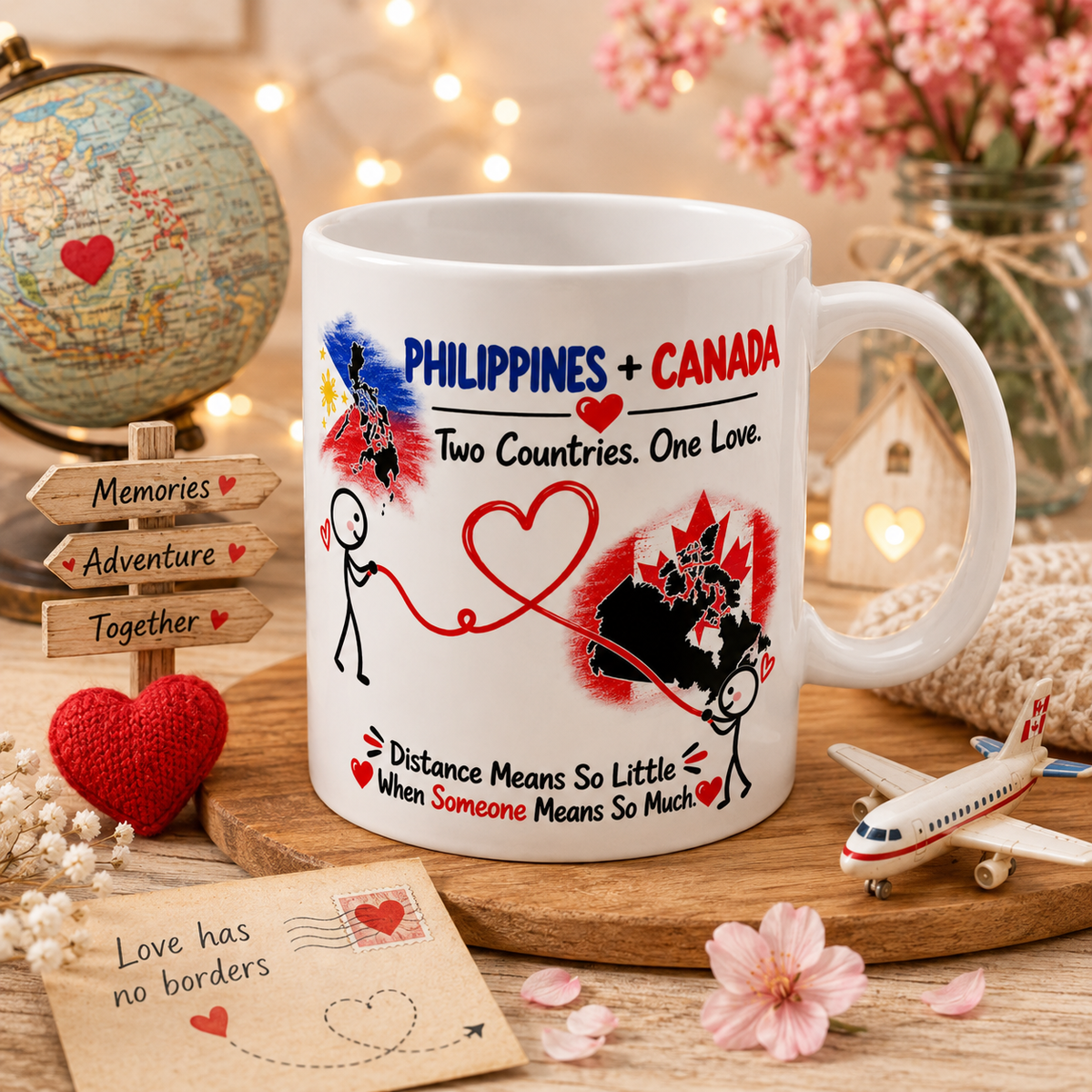 Philippines & Canada Couple Mug