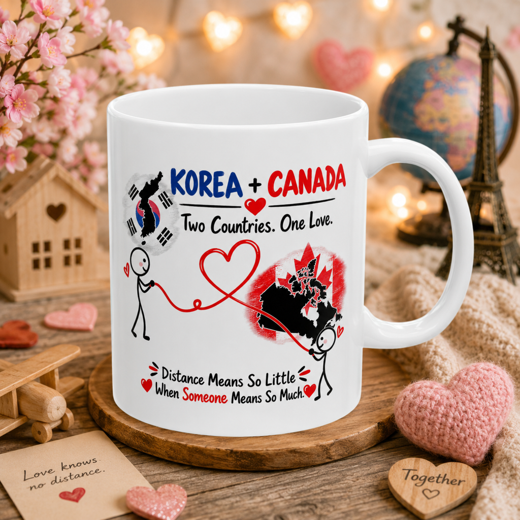 Korea & Canada Couple Mug