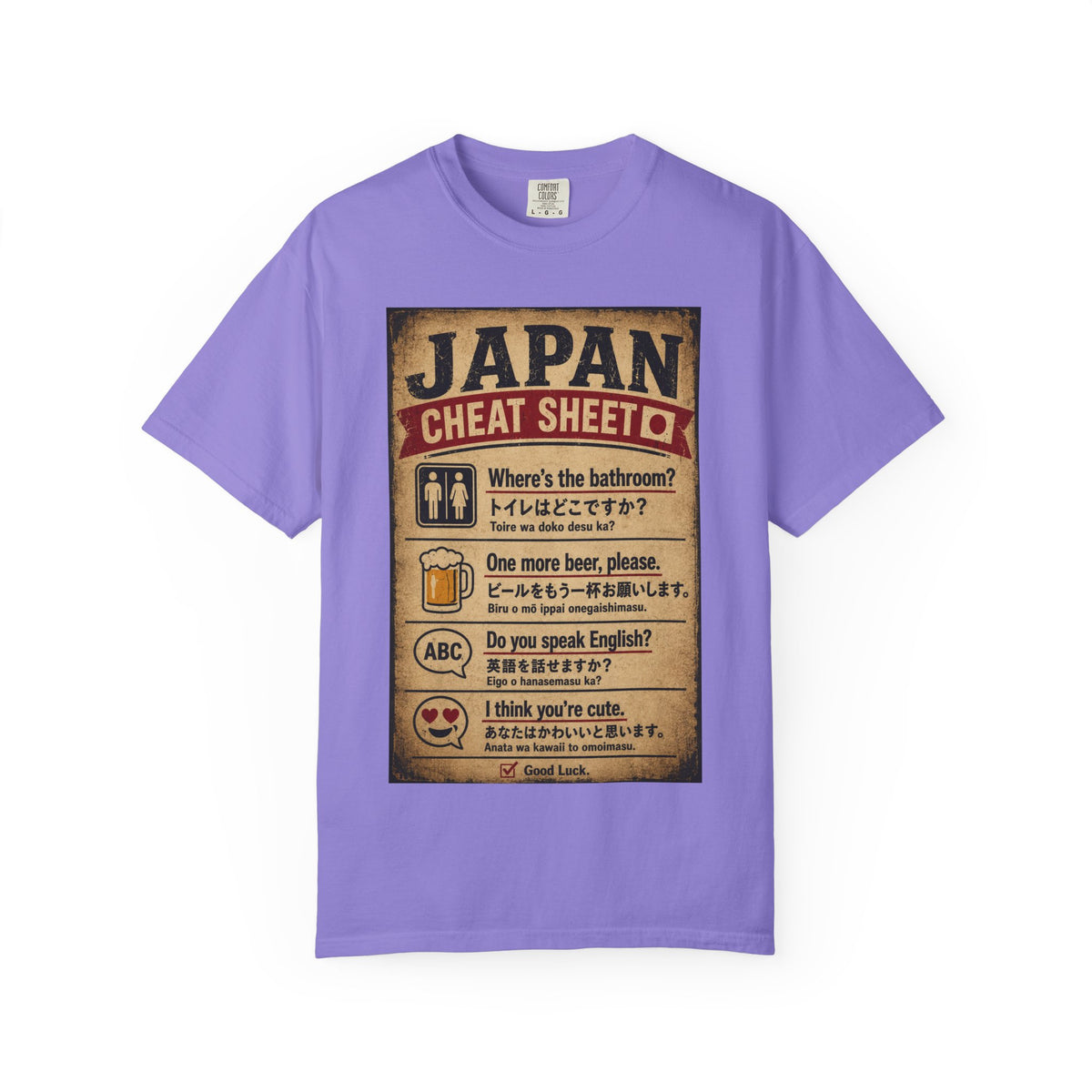 Vintage Japan Cheat Sheet T-Shirt