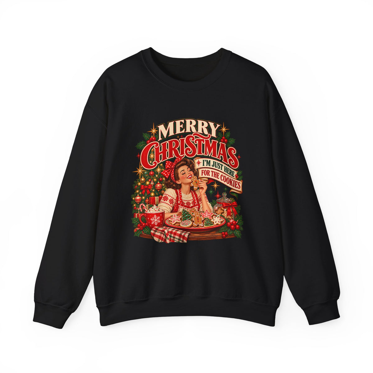 I’m Just Here for the Cookies Christmas Sweatshirt