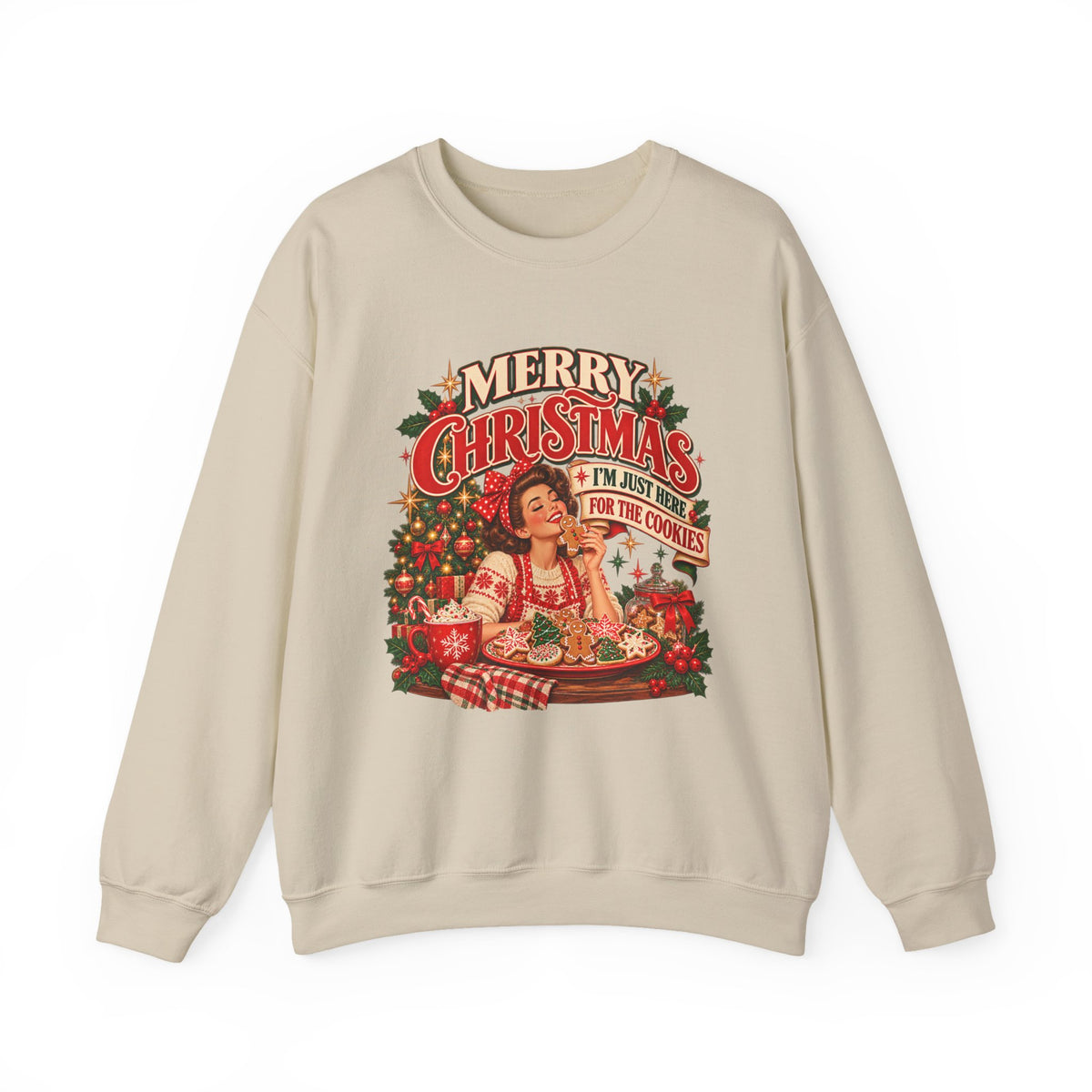 I’m Just Here for the Cookies Christmas Sweatshirt