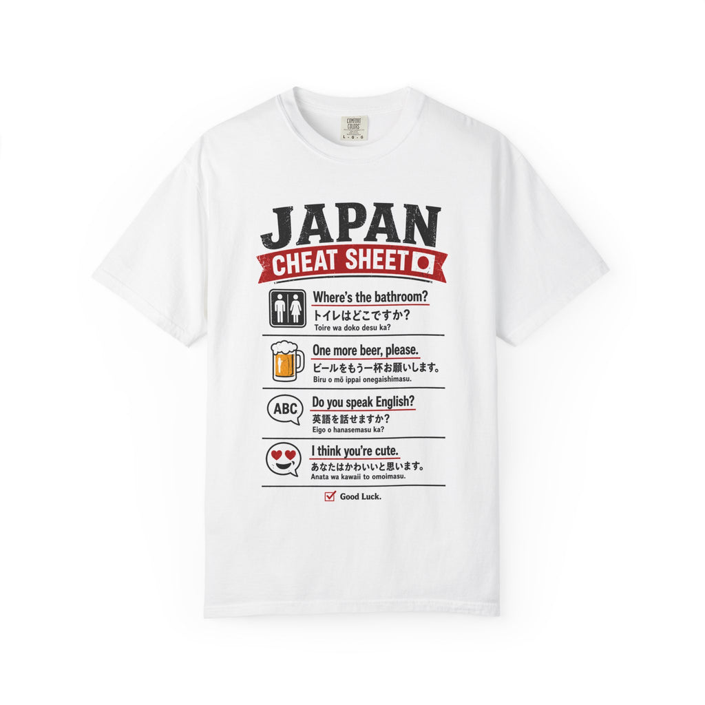 Funny Japan Cheat Sheet Travel T-Shirt