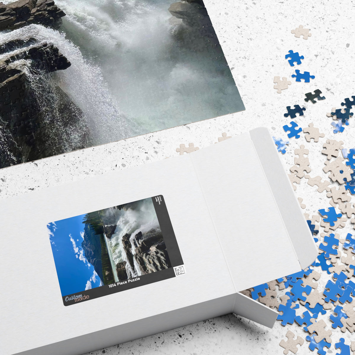 Mountain Waterfall Jigsaw Puzzle