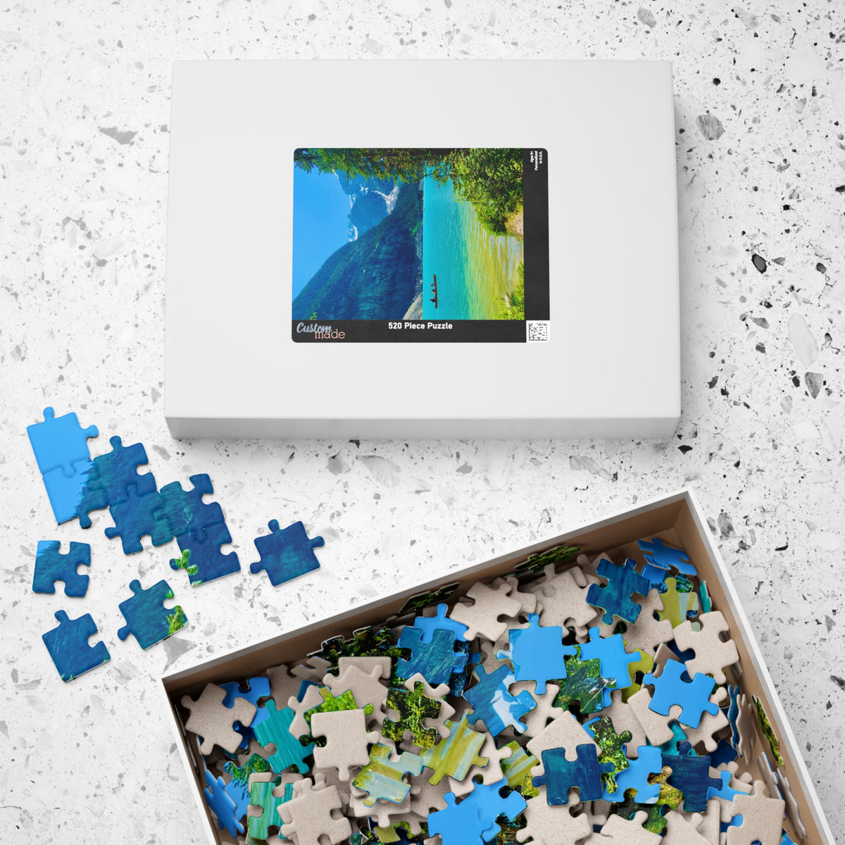 Moraine Lake Canoe Jigsaw Puzzle
