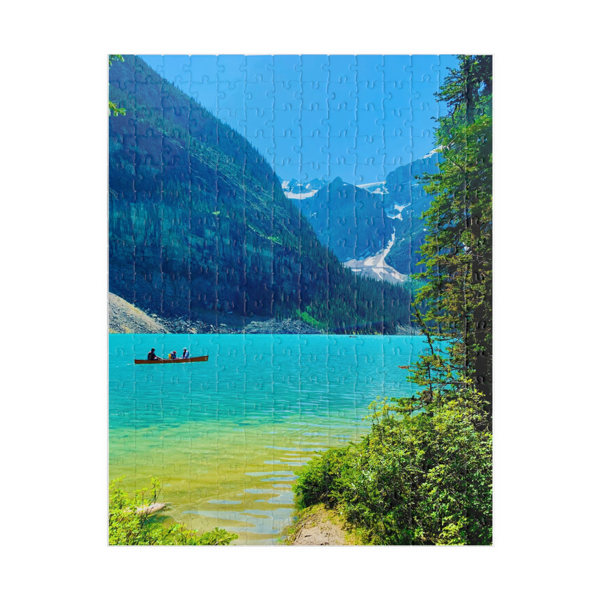 Moraine Lake Canoe Jigsaw Puzzle