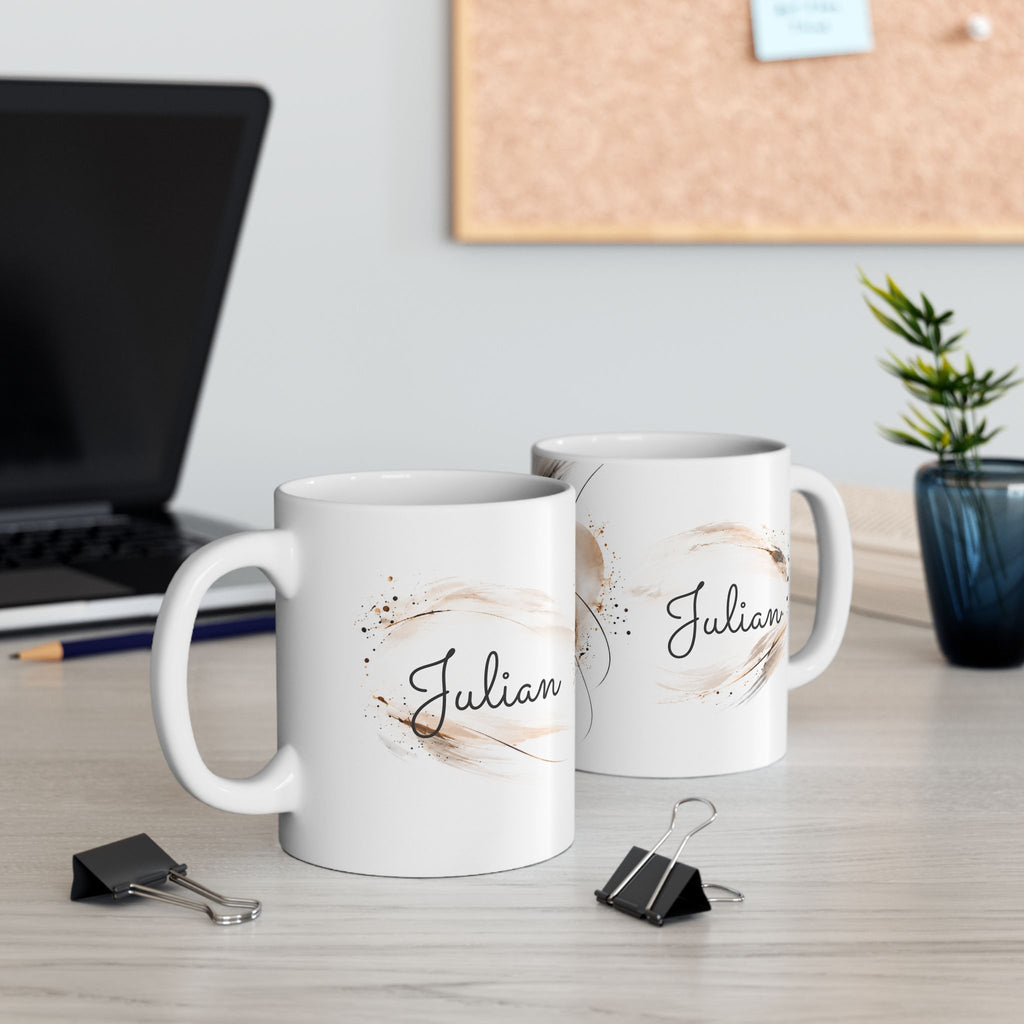 Personalized Abstract Name Mug