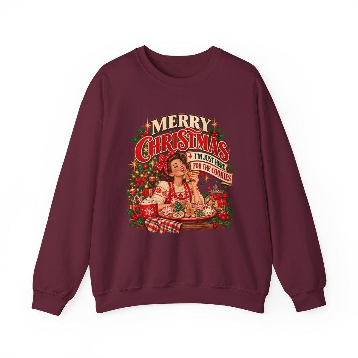 I’m Just Here for the Cookies Christmas Sweatshirt