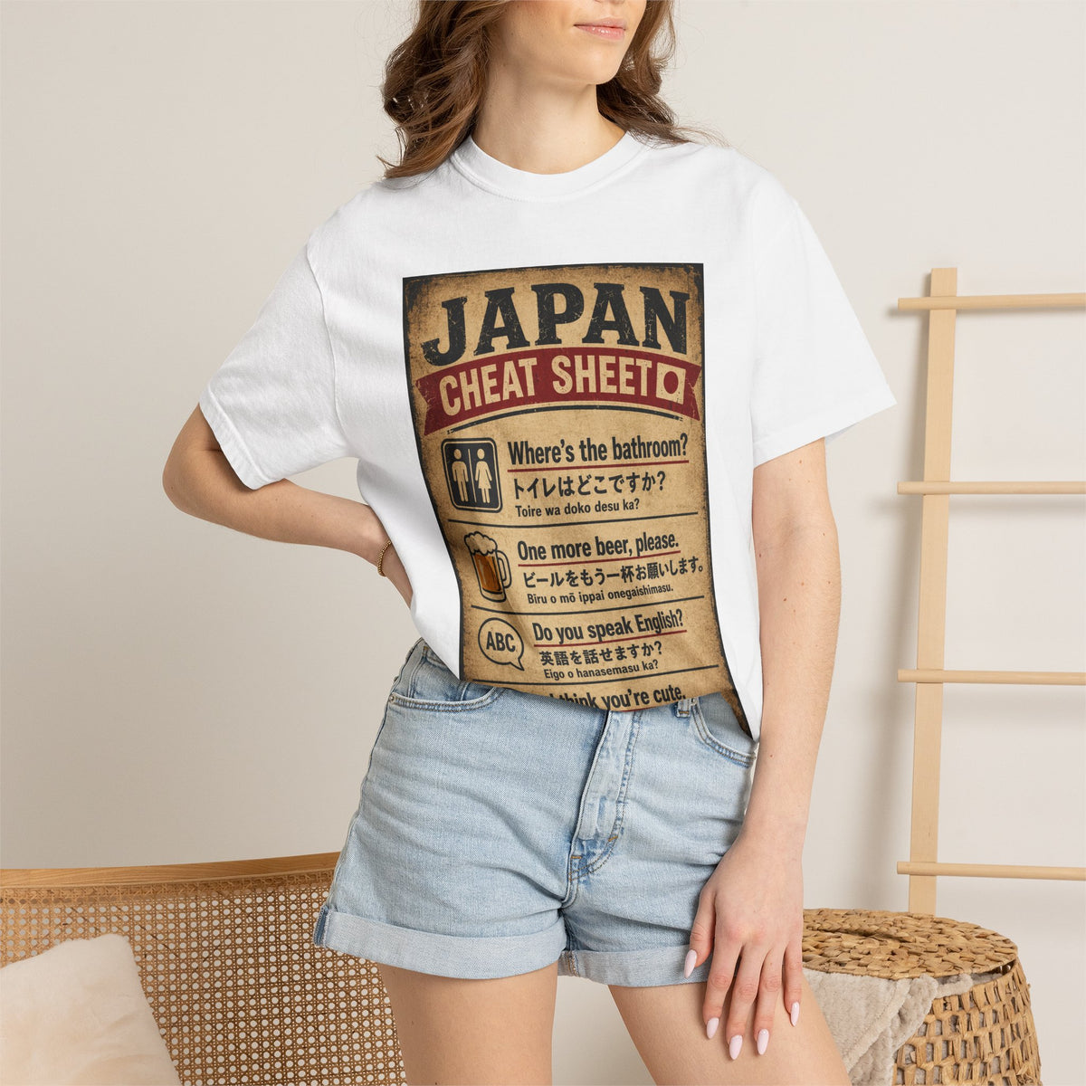 Vintage Japan Cheat Sheet T-Shirt