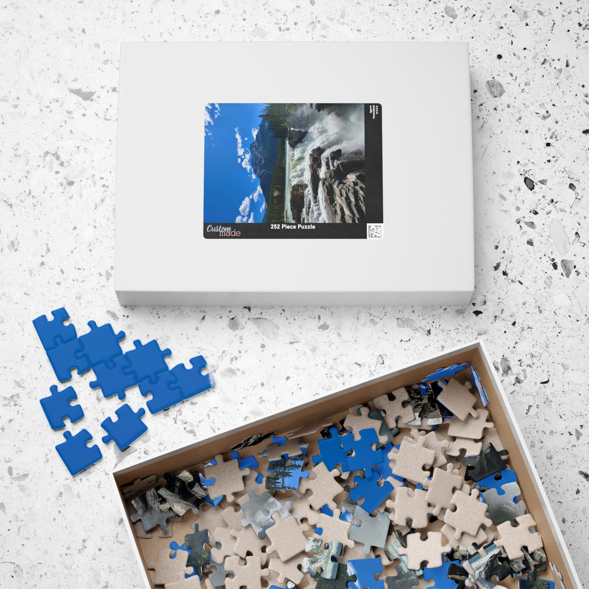 Mountain Waterfall Jigsaw Puzzle