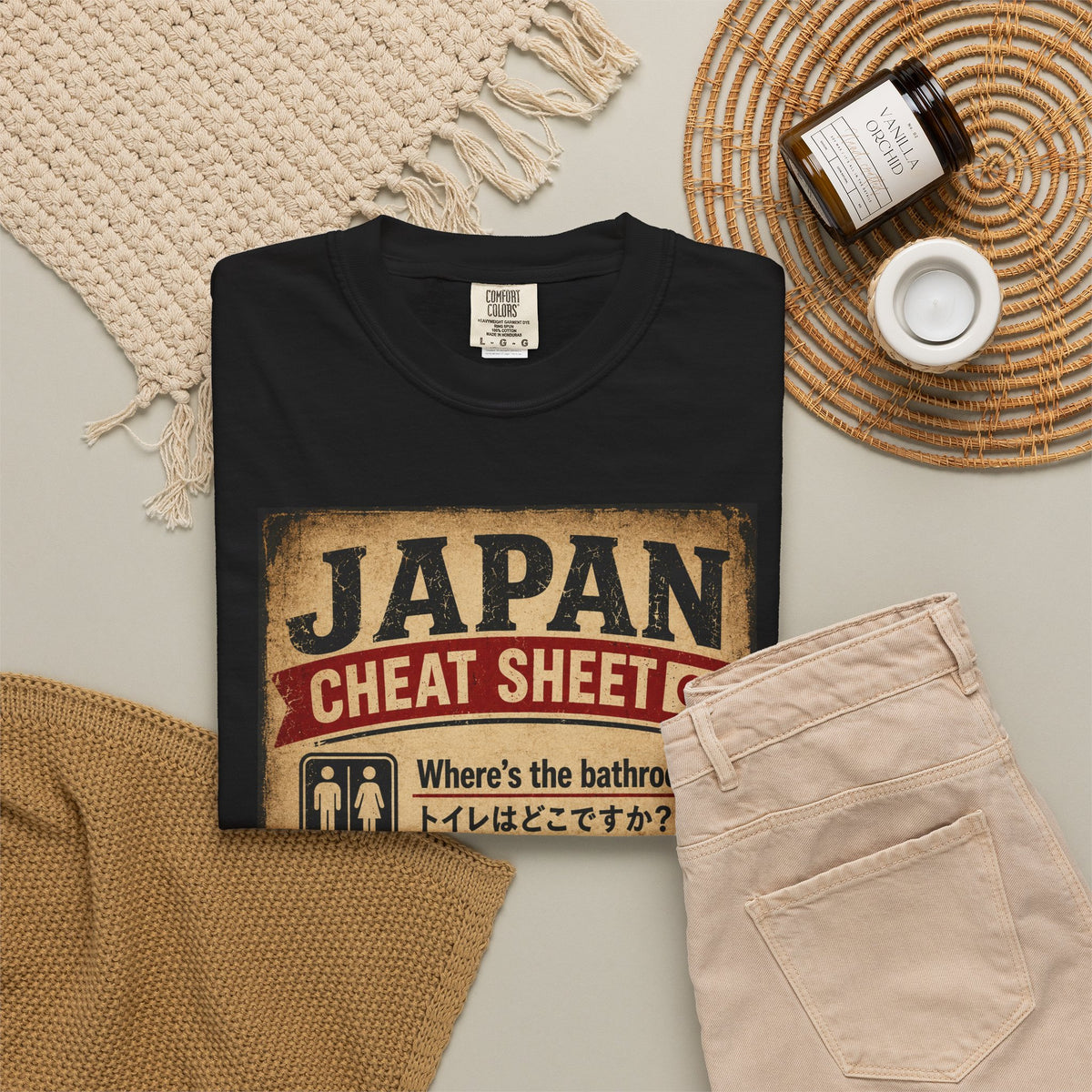 Vintage Japan Cheat Sheet T-Shirt
