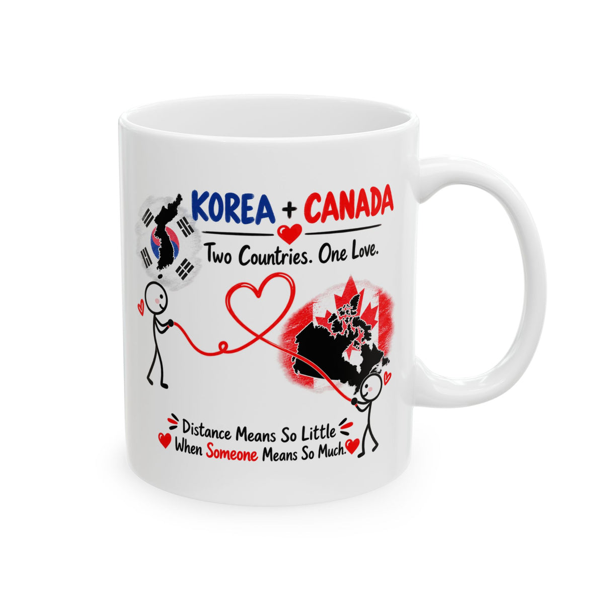 Korea & Canada Couple Mug