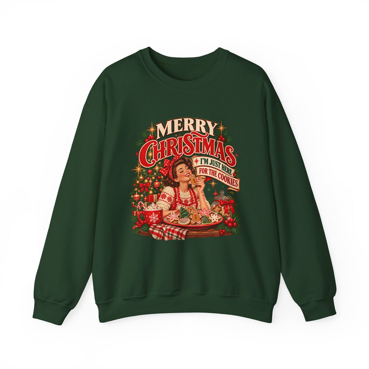 I’m Just Here for the Cookies Christmas Sweatshirt