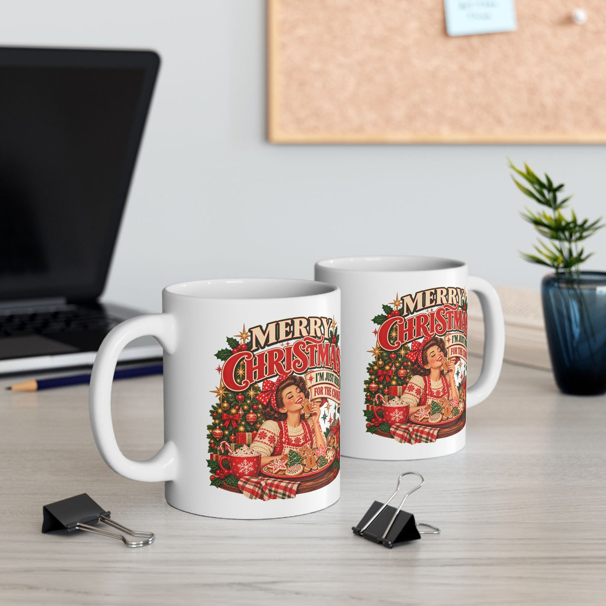 I’m Just Here for the Cookies Christmas Mug