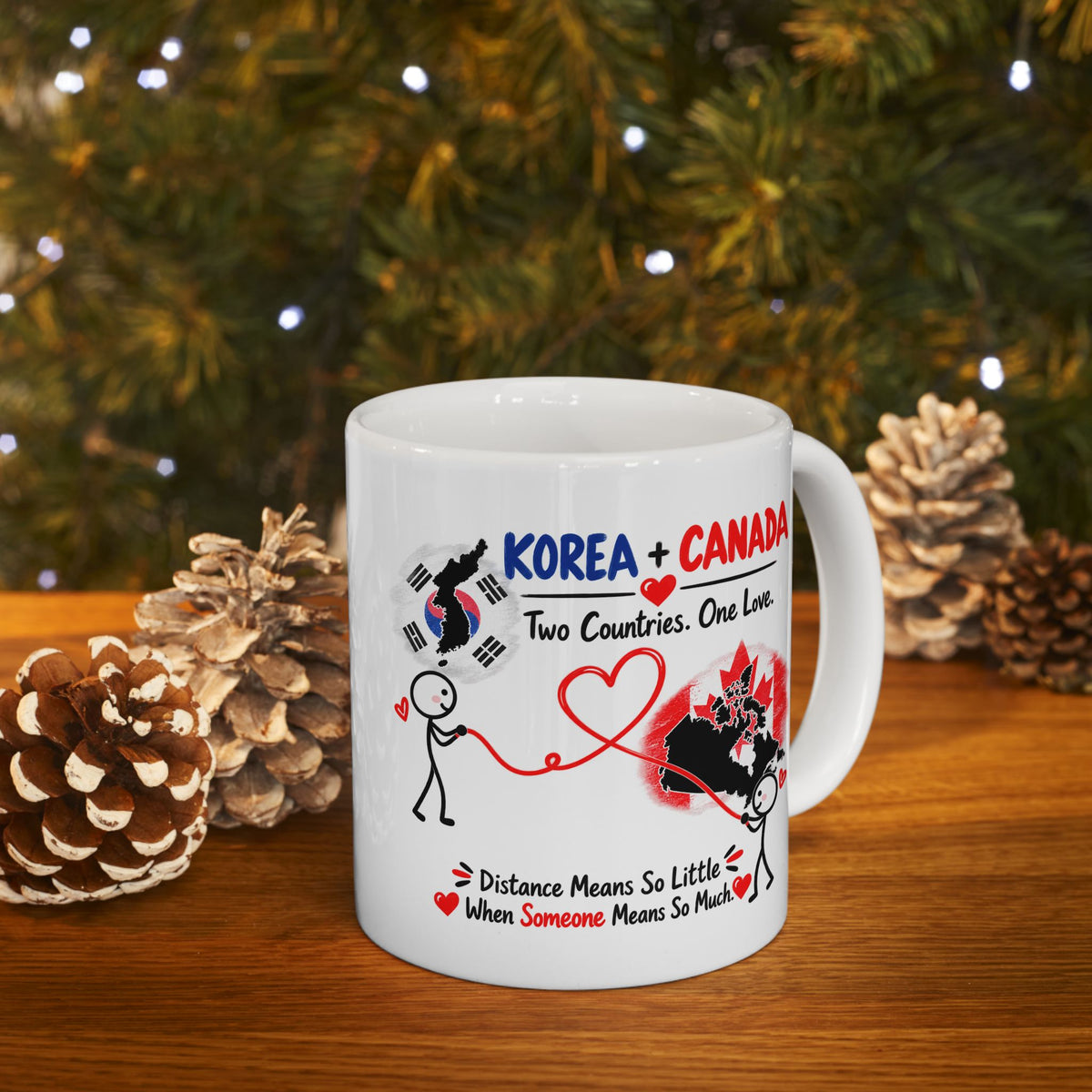 Korea & Canada Couple Mug