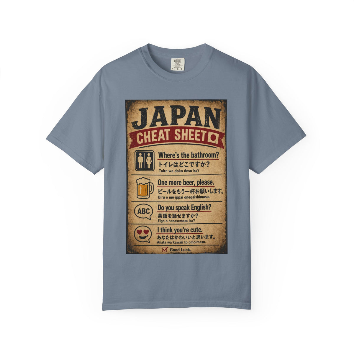 Vintage Japan Cheat Sheet T-Shirt