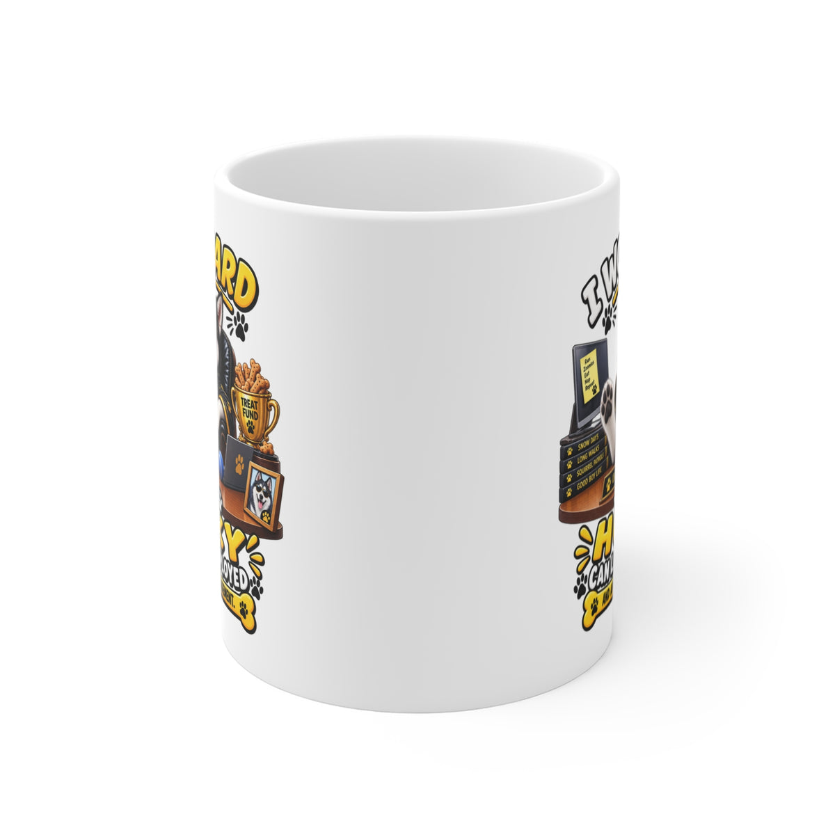 Funny Husky Mug — He’s Management