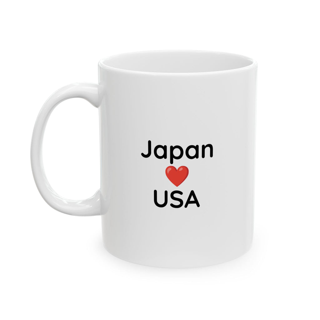 Japan & USA Couple Mug