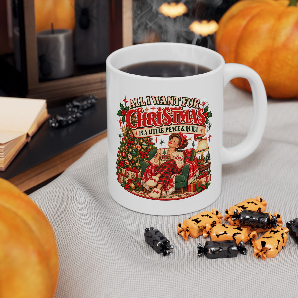 A Little Peace & Quiet Christmas Mug